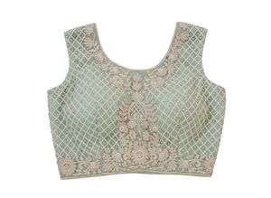 Mint Green Embroidered Three-Piece Set