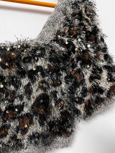 Animal Print Frill Top