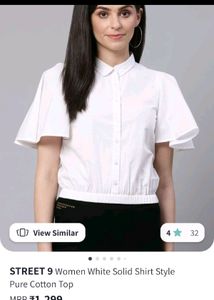 White Shirt Style Top