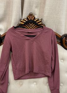 Mauve Crop Top