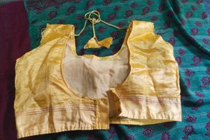 Golden Saree Blouse