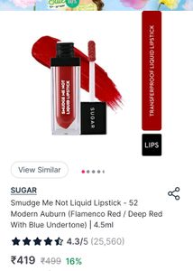 Sugar Red Lipstick