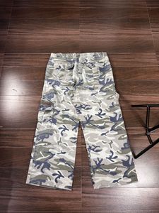 Camo Cargo Wide Leg Pants