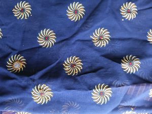 Blue Floral Dupatta