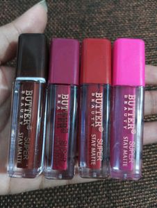 Butter Beauty Matte Lipsticks (pack of 4 lipstick)