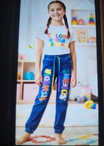 Girls 'Dream' Denim Joggers