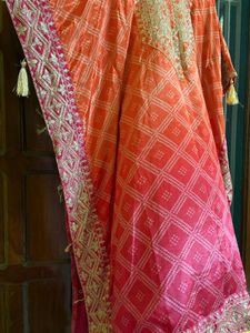 Orange Embroidered Kaftan