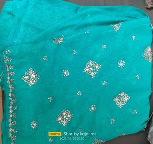 Sea Green Heavy Saree
