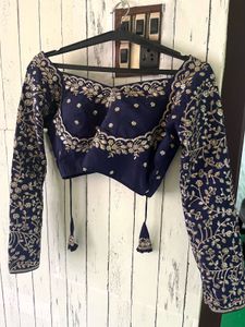Embroidered Blue Blouse