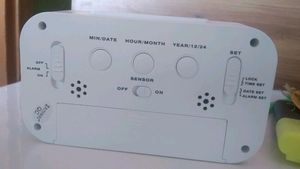 Digital Smart Clock With Alarm And Futuristic