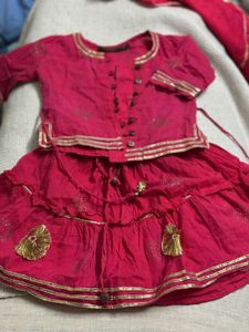 Ethnic Skirt Top Upto 18 Month In Fairly Good Cond