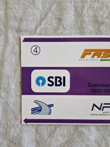 RFID FasTag (State Bank of India) [1 Tag]