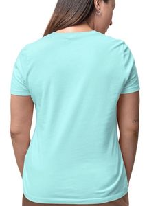 Aqua Blue Casual T-Shirt