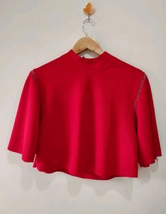 Red Crop Top