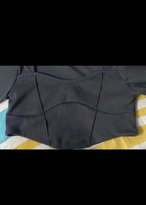 H&amp;M Corset Type Crop Top