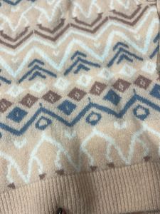 Patterned Knit Sweater