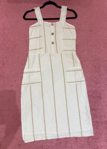 Striped Sundress with Buttons