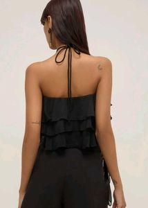 Tiered Ruffle Halter Top
