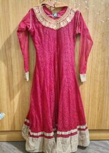 Maroon Anarkali