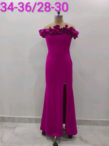 Elegant Pink Evening Gown