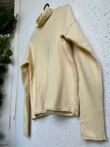 Cream Turtleneck Sweater