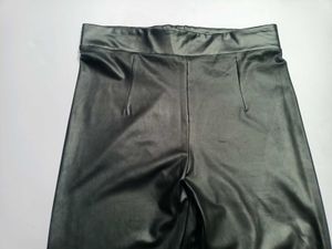 Sleek Black Leather Leggings Free Sz 30-32-34
