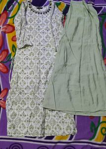 Green Kurta &amp; plazo Set