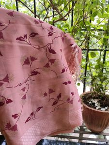 Never Used Peach Pink Saree