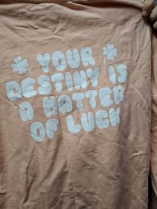 Peach Graphic Sweatshirt