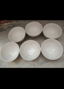 White Ceramic Snack Bowls (Set of 2)