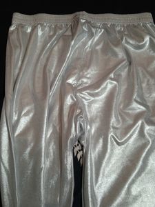Silver Color Shimmery Leggins