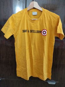 Short Sleeve T Shirt For Women, Yellow