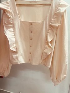 Ruffle Trim Blouson