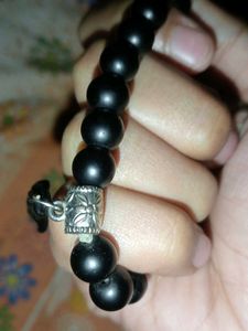 Black Beaded Bracelet