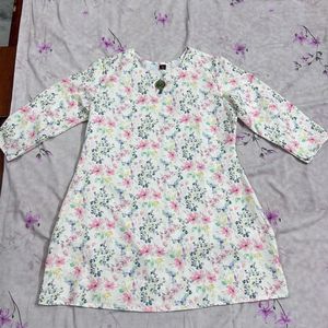 Floral Print Kurta