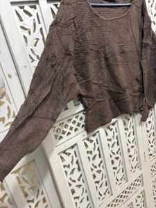 🎀Imported Brown Knit Sweater D