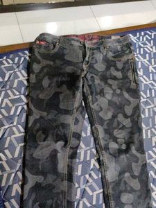 Camo Print Jeans