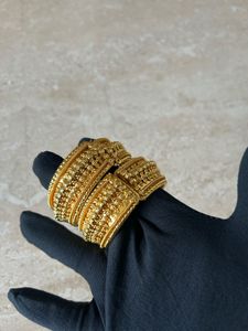 Elegant Gold Bangle Set
