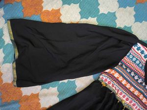 TADKEE Women&#39;s Geometric Pattern V-Neck Bell Sleev