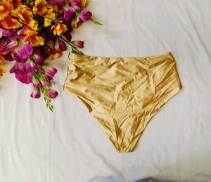 💫🔥💖 Gold High-Waisted Briefs