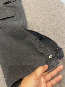 DEADBEAR Black Cargo Pants