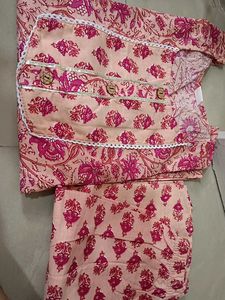 pure cotton kurti set