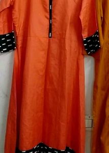 Orange Kurta,wore once
