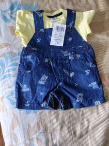 Baby Girl/Boy  Dungaree Set 6-9 m