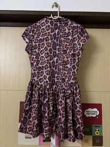 NEWME Leopard Print Mini Dress