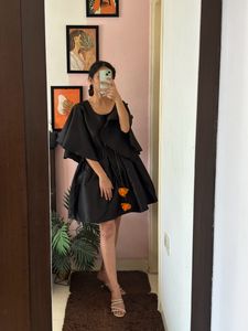 Black Silk Dress Size L