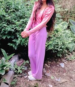 Pink Top &amp; Purple Pants Set