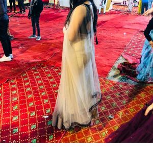 Elegant Beige Saree