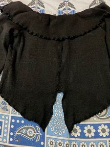 Edgy Cropped Long Sleeve Top