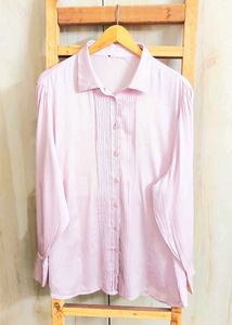 Levender Colour Satin Shirt Size-44-46